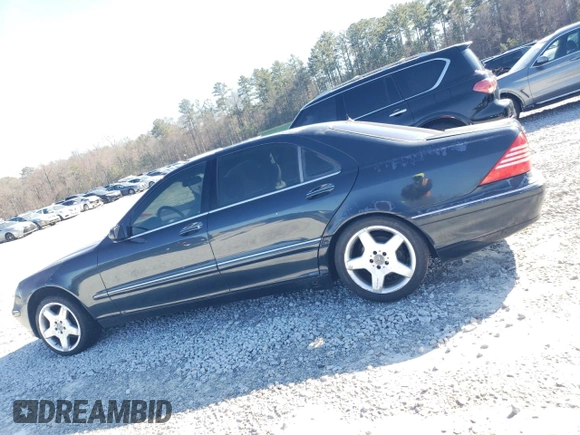 2002 Mercedes-Benz S-Class 5.0L with VIN WDBNG75J62A244906, listed as a Copart auction lot 45899985 with 0 mi miles and Clean Title. Bid and sale history available at carsss.com. Image 2.