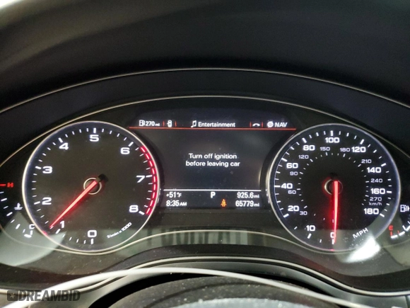 2015 Audi A6 2.0T Premium Plus with VIN WAUGFAFC8FN006562, listed as a Copart auction lot 53335195 with 65,779 mi miles and Salvage Title. Bid and sale history available at carsss.com. Image 9.