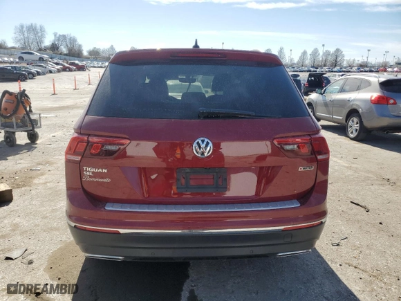 2019 Volkswagen Tiguan SE with VIN 3VV2B7AX8KM050315, listed as a Copart auction lot 49459895 with 66,372 mi miles and Salvage Title. Bid and sale history available at carsss.com. Image 6.