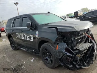 2023 Chevrolet Tahoe Commercial with VIN 1GNSKLED8PR369136, listed as a Copart auction lot 73505384 with 14,137 mi miles and Salvage Title. Bid and sale history available at carsss.com. Image 4.