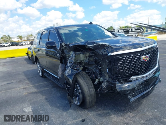 2023 Cadillac Escalade 4WD Premium Luxury with VIN 1GYS4BKL4PR236070, listed as a IAAI auction lot 41905971 with 40,382 mi miles and . Bid and sale history available at DreamBid. Image 6.