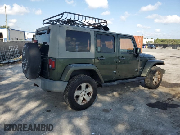 2008 Jeep Wrangler Unlimited Sahara with VIN 1J4GA59198L566019, listed as a Copart auction lot 53975965 with 184,612 mi miles and Salvage Title. Bid and sale history available at carsss.com. Image 3.
