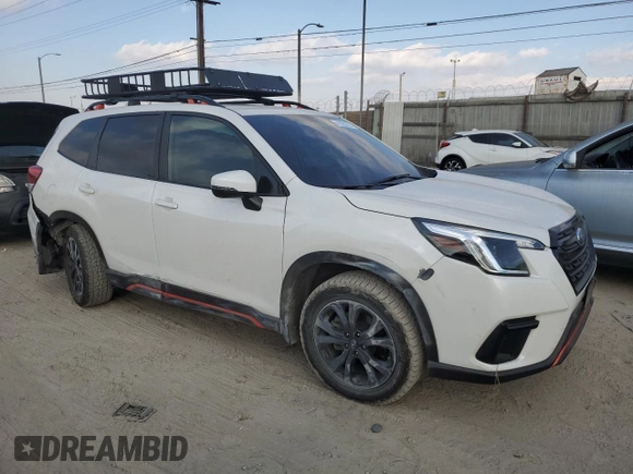 2022 Subaru Forester Sport with VIN JF2SKAJC4NH488347, listed as a Copart auction lot 41828235 with 64,293 mi miles and Salvage Title. Bid and sale history available at carsss.com. Image 4.