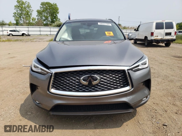 2019 Infiniti QX50 Essential with VIN 3PCAJ5M30KF143361, listed as a Copart auction lot 59331745 with 51,341 mi miles and Salvage title. Bid and sale history available at DreamBid. Image 5.