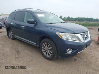 2014 Nissan Pathfinder SV z VIN 5N1AR2MM6EC684928, wystawiony jako IAAI lot #42502135 z przebiegiem 46 029 mil mil oraz . Historia ofert i sprzedaży dostępna na DreamBid. Obrazek 1.