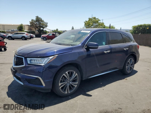 2020 Acura MDX Technology with VIN 5J8YD4H50LL027623, listed as a Copart auction lot 58595345 with 63,332 mi miles and Salvage title. Bid and sale history available at DreamBid. Image 1.