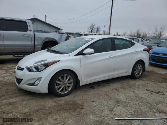 2015 Hyundai Elantra Limited with VIN 5NPDH4AE1FH624753, listed as a Copart auction lot 85233594 with 83,107 mi miles and Salvage Title. Bid and sale history available at carsss.com. Image 1.