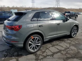 2022 Audi Q3 S line Premium Plus with VIN WA1EECF3XN1045971, listed as a Copart auction lot 50026375 with 28,412 mi miles and Salvage Title. Bid and sale history available at carsss.com. Image 3.