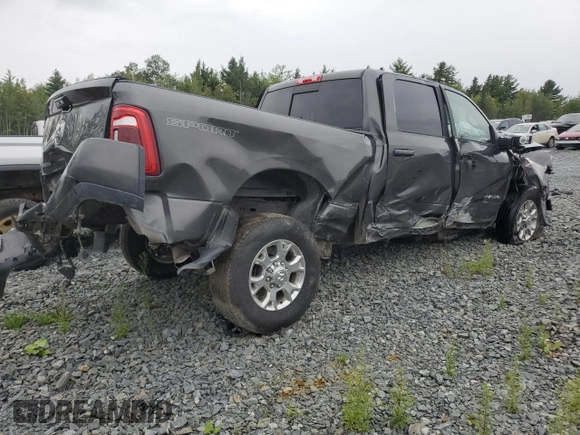 2023 Ram 2500 Laramie with VIN 3C6UR5FL9PG553507, listed as a Copart auction lot 69279114 with 0 mi miles and Salvage Title. Bid and sale history available at carsss.com. Image 3.