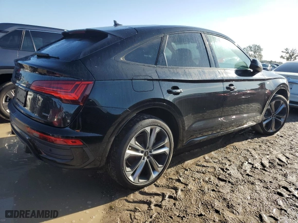 2023 Audi Q5 Sportback S line Premium Plus with VIN WA15AAFY4P2035199, listed as a Copart auction lot 73823644 with 0 mi miles and Non Repairable. Bid and sale history available at carsss.com. Image 3.