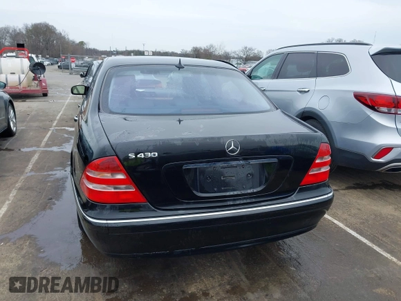 2002 Mercedes-Benz S-Class 4.3L with VIN WDBNG70JX2A298541, listed as a IAAI auction lot 41757586 with 98,305 mi miles. Bid and sale history available at carsss.com. Image 16.