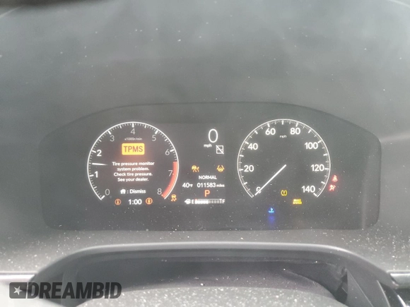 2024 Honda CR-V EX-L with VIN 2HKRS3H79RH307557, listed as a Copart auction lot 45335745 with 11,583 mi miles and Salvage Title. Bid and sale history available at DreamBid. Image 9.