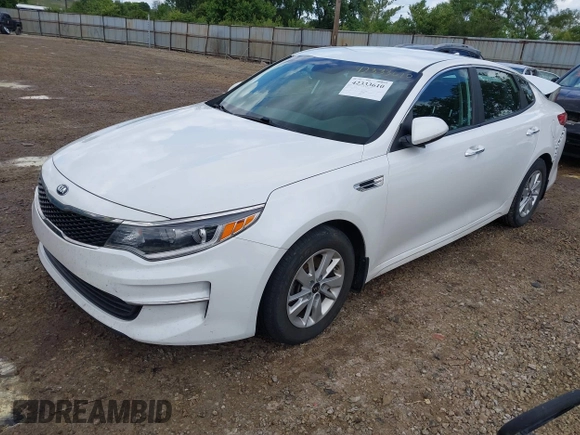2018 Kia Optima LX with VIN KNAGT4L33J5232905, listed as a IAAI auction lot 42333610 with 111,423 mi miles and . Bid and sale history available at DreamBid. Image 18.
