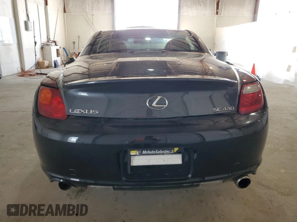 2006 Lexus SC with VIN JTHFN48Y669005283, listed as a Copart auction lot 52838705 with 150,335 mi miles and Non Repairable. Bid and sale history available at carsss.com. Image 6.