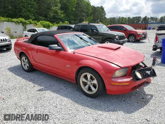 2007 Ford Mustang GT Deluxe with VIN 1ZVHT85H675346717, listed as a Copart auction lot 54911565 with 194,020 mi miles and Salvage title. Bid and sale history available at DreamBid. Image 4.