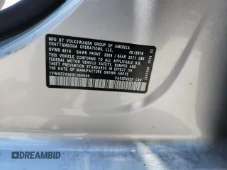2016 Volkswagen Passat S z VIN 1VWAS7A32GC058844, wystawiony jako Copart lot #63416785 z przebiegiem 104 050 mil mil oraz Szkoda całkowita • Salvage title. Historia ofert i sprzedaży dostępna na DreamBid. Obrazek 12.