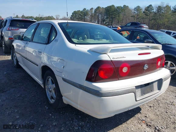 2001 Chevrolet Impala LS with VIN 2G1WH55K219250334, listed as a IAAI auction lot 41832721 with 1 mi miles. Bid and sale history available at carsss.com. Image 3.
