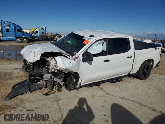 2021 Chevrolet Silverado 1500 Custom Trail Boss with VIN 1GCPYCEF2MZ280981, listed as a Copart auction lot 49270005 with Not Provided miles and Salvage Title. Bid and sale history available at DreamBid. Image 1.