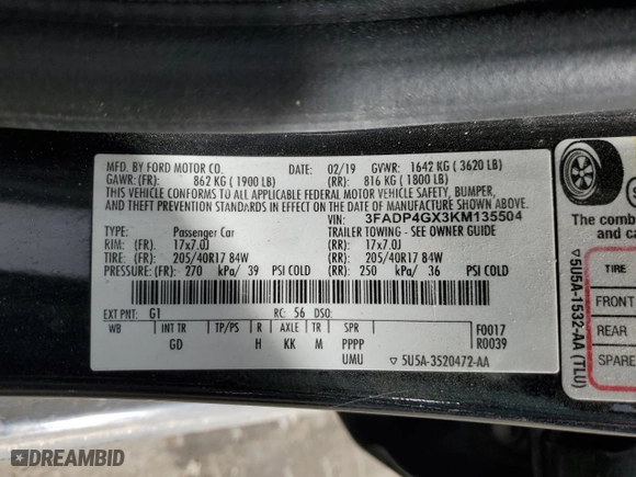 2019 Ford Fiesta ST with VIN 3FADP4GX3KM135504, listed as a Copart auction lot 44741925 with 75,665 mi miles and Salvage Title. Bid and sale history available at carsss.com. Image 13.