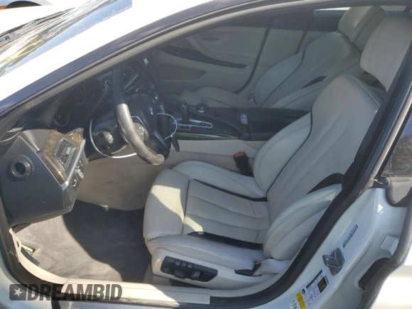 2017 BMW 6 Series 650i with VIN WBA6D4C55HD977701, listed as a Copart auction lot 75016784 with 109,245 mi miles and Salvage Title. Bid and sale history available at carsss.com. Image 7.