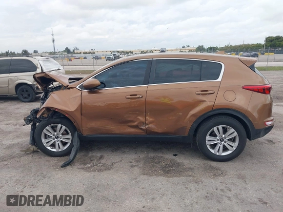 2018 Kia Sportage LX with VIN KNDPM3AC9J7481047, listed as a IAAI auction lot 41636184 with 160,385 mi miles. Bid and sale history available at carsss.com. Image 14.