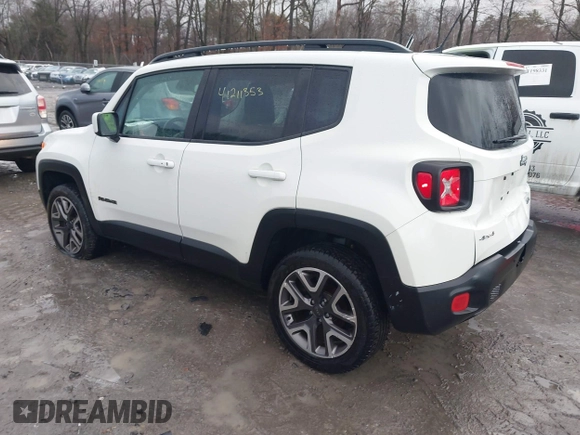 2016 Jeep Renegade Latitude with VIN ZACCJBBT5GPD29715, listed as a IAAI auction lot 41211353 with 54,924 mi miles and . Bid and sale history available at DreamBid. Image 3.