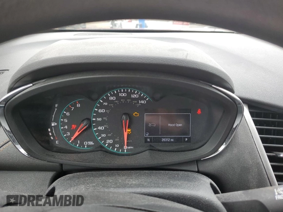 2021 Chevrolet Trax LS z VIN KL7CJKSB5MB327988, wystawiony jako Copart lot #56778645 z przebiegiem 26 312 mil mil oraz Nie do naprawy • Non repairable. Historia ofert i sprzedaży dostępna na DreamBid. Obrazek 9.