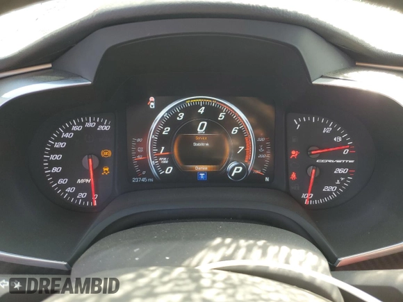 2017 Chevrolet Corvette Grand Sport 2LT with VIN 1G1YY2D79H5112303, listed as a Copart auction lot 73405874 with 23,745 mi miles and Salvage Title. Bid and sale history available at carsss.com. Image 9.