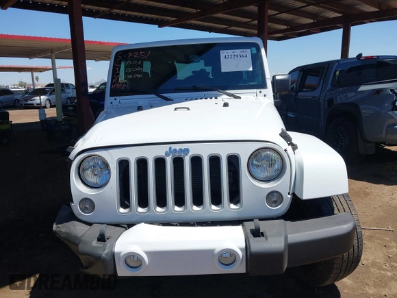 2016 Jeep Wrangler Unlimited Sahara with VIN 1C4BJWEG0GL126270, listed as a IAAI auction lot 42229364 with 50,847 mi miles and . Bid and sale history available at DreamBid. Image 12.