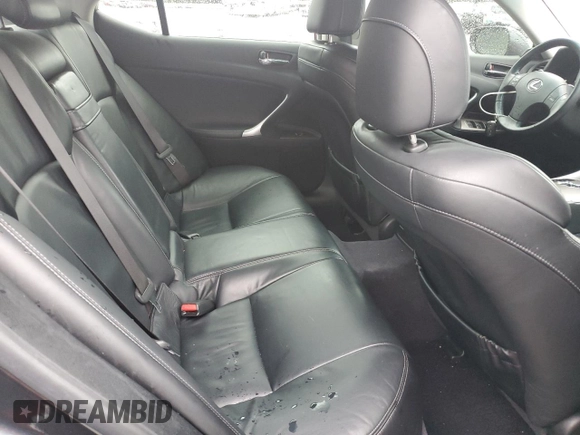 2009 Lexus IS 250 with VIN JTHBK262695100819, listed as a Copart auction lot 50980215 with 205,237 mi miles and Salvage Title. Bid and sale history available at DreamBid. Image 11.