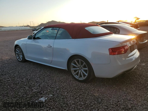 2016 Audi A5 Premium with VIN WAUD2AFH9GN001706, listed as a Copart auction lot 52953695 with 61,739 mi miles and Salvage title. Bid and sale history available at DreamBid. Image 2.