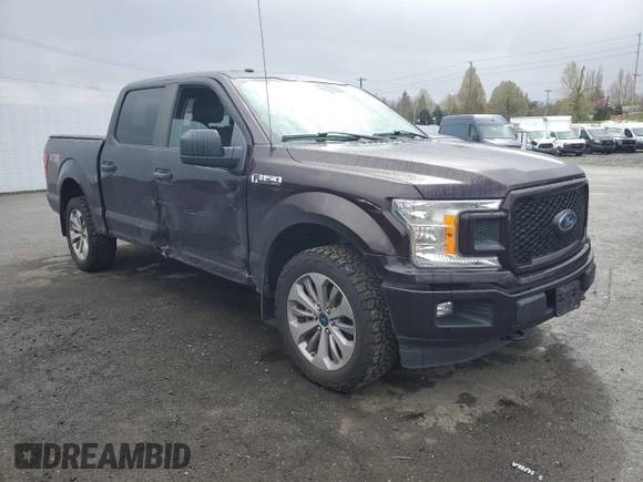 2018 Ford F-150 XL with VIN 1FTEW1EP3JKE71890, listed as a Copart auction lot 50772115 with 47,197 mi miles and Salvage Title. Bid and sale history available at carsss.com. Image 4.