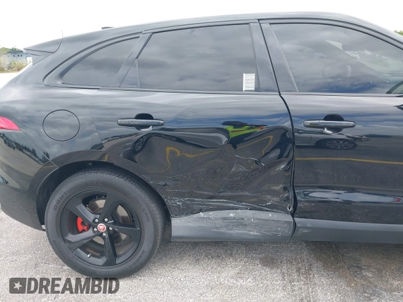 2019 Jaguar F-Pace 25t Premium with VIN SADCJ2FX9KA354949, listed as a IAAI auction lot 41959776 with 56,650 mi miles and . Bid and sale history available at DreamBid. Image 6.