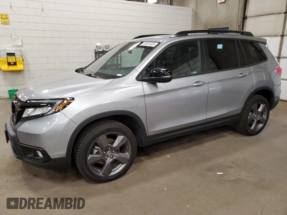 2021 Honda Passport Touring with VIN 5FNYF8H92MB016307, listed as a Copart auction lot 53087325 with 77,126 mi miles and Salvage Title. Bid and sale history available at carsss.com. Image 1.