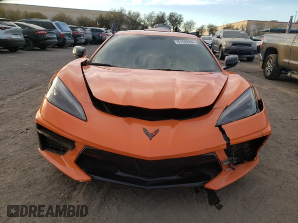 2022 Chevrolet Corvette 1LT with VIN 1G1YA2D48N5107888, listed as a Copart auction lot 81592604 with 33,881 mi miles and Salvage Title. Bid and sale history available at carsss.com. Image 5.