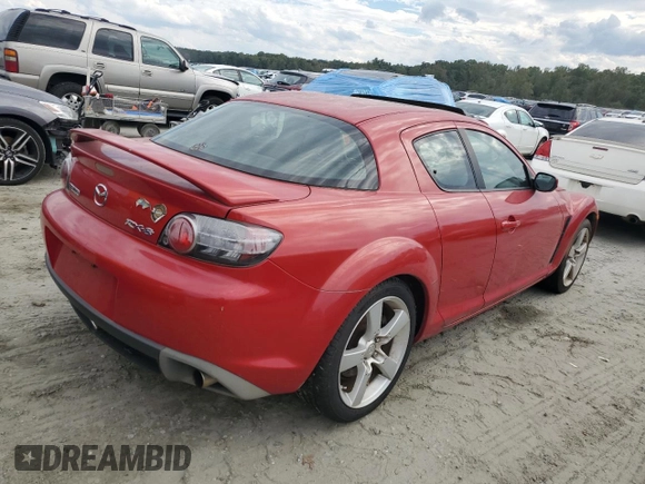 2004 Mazda RX-8 z VIN JM1FE17NX40123930, wystawiony jako Copart lot #73157654 z przebiegiem Nie podano mil oraz Czysty tytuł • Clean title. Historia ofert i sprzedaży dostępna na DreamBid. Obrazek 3.