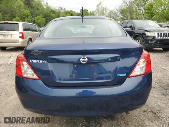 2014 Nissan Versa SV with VIN 3N1CN7AP2EL865682, listed as a Copart auction lot 55087765 with 208,703 mi miles and Salvage Title. Bid and sale history available at DreamBid. Image 6.