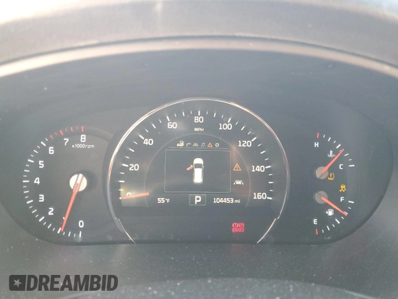 2016 Kia Sorento SXL with VIN 5XYPK4A17GG029250, listed as a Copart auction lot 46523405 with 104,453 mi miles and Salvage Title. Bid and sale history available at carsss.com. Image 9.