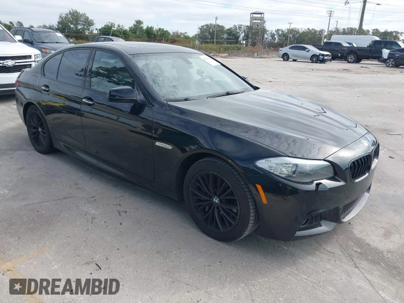 2013 BMW 5 Series 550i xDrive with VIN WBAFU9C56DDY70485, listed as a IAAI auction lot 41276612 with 116,452 mi miles and . Bid and sale history available at carsss.com. Image 1.
