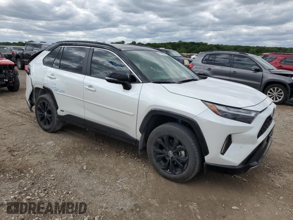 2024 Toyota RAV4 Hybrid XSE with VIN JTME6RFV1RD554472, listed as a Copart auction lot 57648625 with 23,411 mi miles and Salvage title. Bid and sale history available at DreamBid. Image 4.