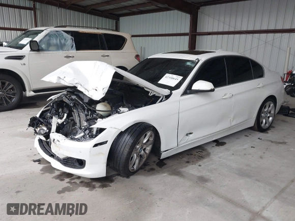 2015 BMW 3 Series 328i xDrive with VIN WBA3B3G55FNR86497, listed as a IAAI auction lot 42350645 with 56,688 mi miles and . Bid and sale history available at DreamBid. Image 2.