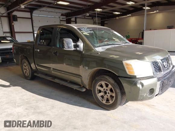 2004 Nissan Titan LE with VIN 1N6AA07A74N524414, listed as a IAAI auction lot 39769313 with 299,250 mi miles and . Bid and sale history available at DreamBid. Image 1.