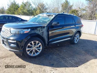 2021 Ford Explorer Platinum with VIN 1FM5K8HC2MGA54549, listed as a IAAI auction lot 41239529 with 43,518 mi miles. Bid and sale history available at carsss.com. Image 17.