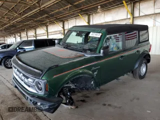 2023 Ford Bronco z VIN 1FMDE5BH4PLB62480, wystawiony jako Copart lot #52214675 z przebiegiem 19 287 mil mil oraz Szkody całkowita. Historia ofert i sprzedaży dostępna na DreamBid. Obrazek 1.