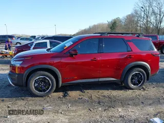 2023 Nissan Pathfinder Rock Creek with VIN 5N1DR3BD2PC201346, listed as a IAAI auction lot 41497308 with 49,827 mi miles and . Bid and sale history available at DreamBid. Image 14.