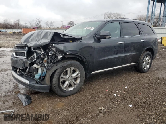 2013 Dodge Durango Crew with VIN 1C4RDHDG5DC663991, listed as a Copart auction lot 48491985 with 143,310 mi miles and Salvage Title. Bid and sale history available at carsss.com. Image 1.