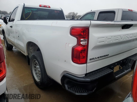 2021 Chevrolet Silverado 1500 Work Truck with VIN 3GCNWAEH9MG275148, listed as a Copart auction lot 75474454 with 34,015 mi miles and Salvage Title. Bid and sale history available at carsss.com. Image 2.
