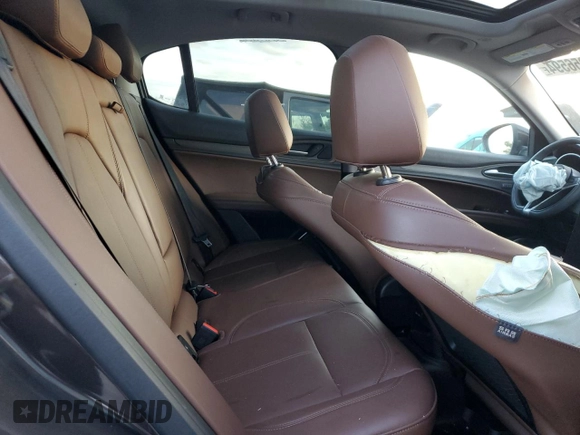 2019 Alfa Romeo Stelvio Ti with VIN ZASPAKBN8K7C45713, listed as a Copart auction lot 81956594 with Not provided miles and Salvage title. Bid and sale history available at DreamBid. Image 12.