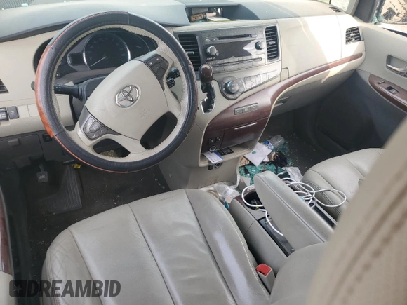 2012 Toyota Sienna XLE AAS with VIN 5TDYK3DC6CS277532, listed as a Copart auction lot 47453945 with 130,451 mi miles and Salvage Title. Bid and sale history available at carsss.com. Image 8.