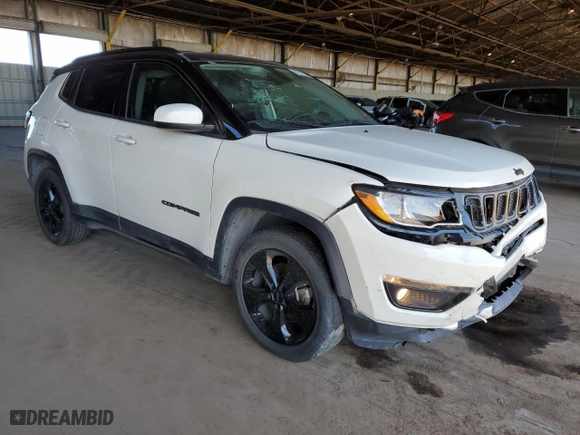2020 Jeep Compass Latitude w/Sun/Safety Pkg with VIN 3C4NJCBB6LT205946, listed as a Copart auction lot 49116475 with 96,307 mi miles and Salvage Title. Bid and sale history available at carsss.com. Image 4.